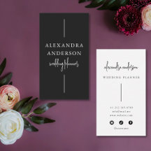 Typographie moderne Wedding planner noir et blanc