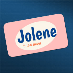 Carte De Visite Typographie rose rétro