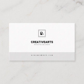 Carte De Visite Typographie Serif Moderne Noir Minimaliste Entrepr