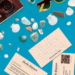 Carte De Visite Typographie Super de l'explosion radiale des année