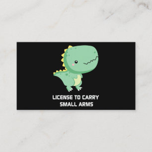 Carte De Visite Tyrannosaurus Rex Dinosaur Pun Autorisé À Transpor