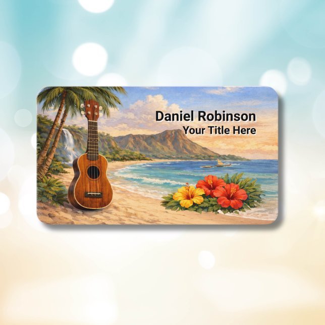 Carte de visite Ukulele Guitare et Uke (Créateur téléchargé)