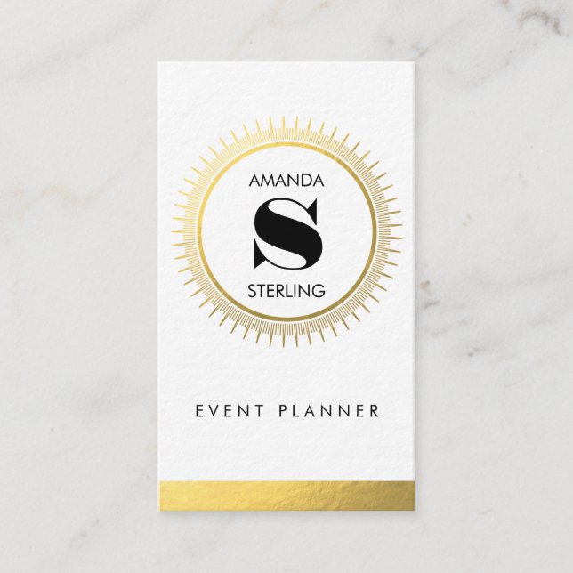 Carte de visite ultra épais d'aluminium de Faux (Devant)