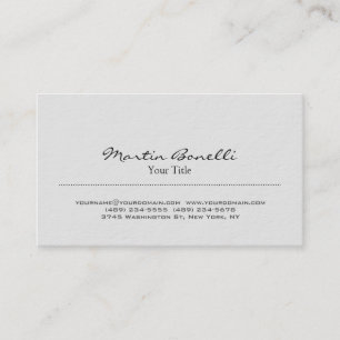 Carte de visite ultra-épais et tendance gris