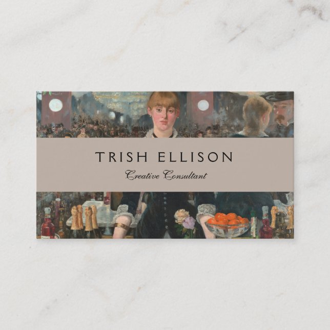 Carte De Visite Un bar aux Folies-Bergère Edouard Manet (Devant)