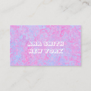 Carte De Visite Un beau spectre rose