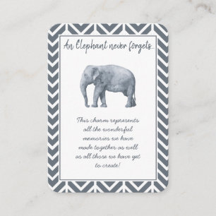 Carte De Visite Un cadeau pour l'amitié des éléphants - Gardiens s