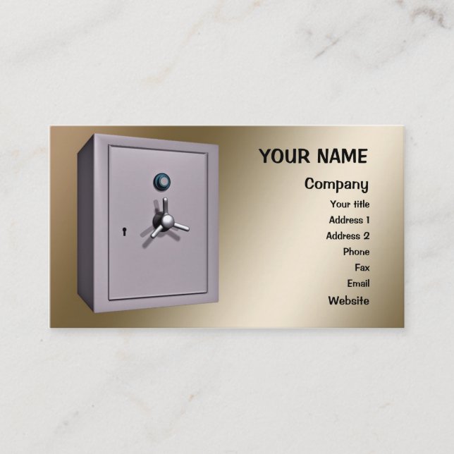 Carte De Visite Un 'coffre-fort' (Devant)
