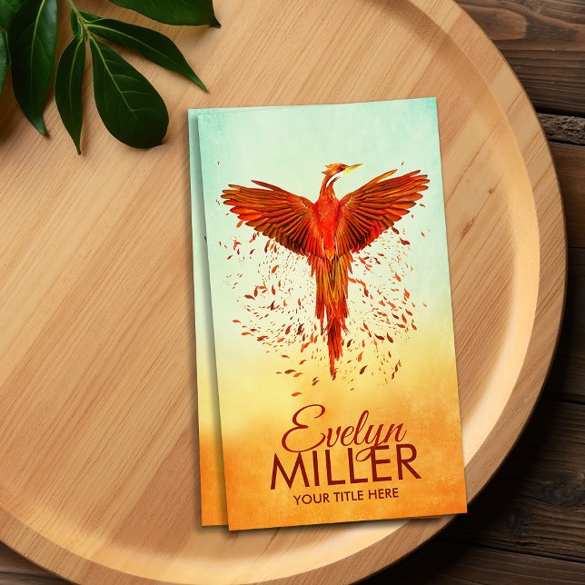 Carte De Visite Un feu mythique augmente Phoenix Bird (Créateur téléchargé)
