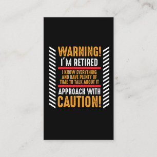 Carte De Visite Un mari retraité