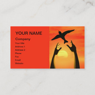 Carte De Visite Un message de liberté qui attire l'attention