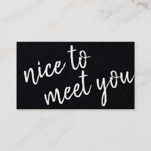 Carte De Visite Un minimaliste élégant pour vous rencontrer Kraf