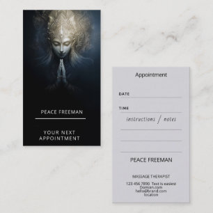 Carte De Visite Un moment de grâce   Art de la méditation