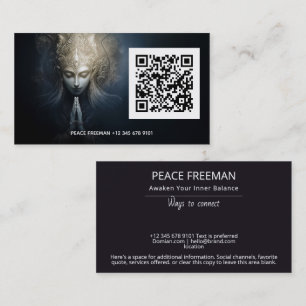 Carte De Visite Un moment de grâce   Art de méditation