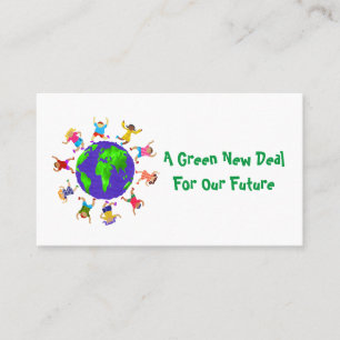 Carte De Visite Un New Deal Vert Pour Notre Avenir