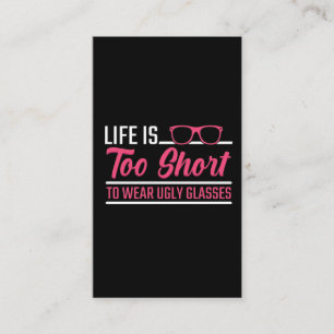 Carte De Visite Un ophtalmologue Humour opticien lunettes laides O