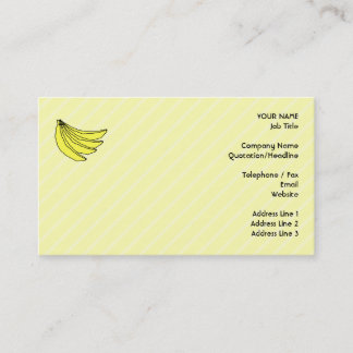 Carte De Visite Un paquet de bananes jaunes.