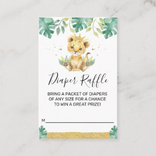 Carte De Visite Un Petit Roi Lion Baby shower Hauteur
