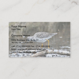 Carte De Visite Un plus grand Yellowlegs