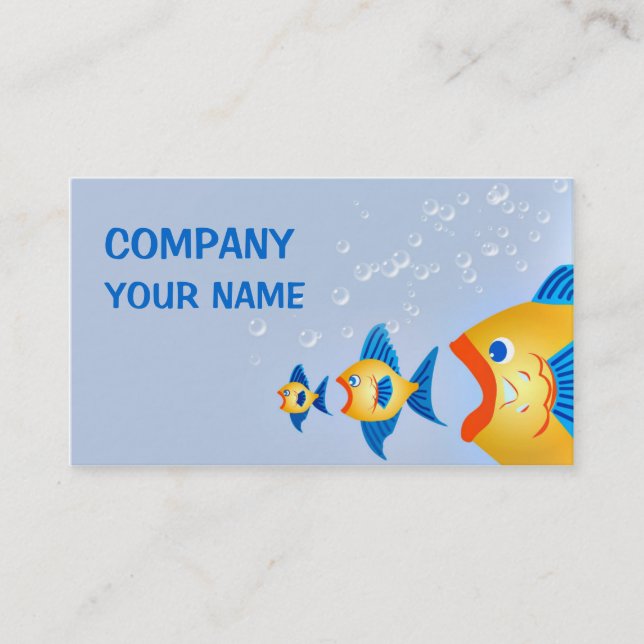 Carte De Visite Un poisson prêt à customiser (Devant)
