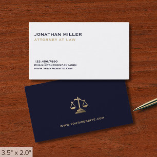 Carte De Visite Un simple avocat minimal en droit