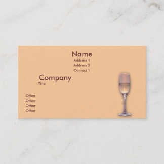 Carte De Visite Un verres