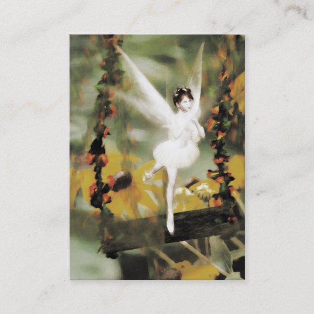 Carte De Visite Une aile dans le jardin Mini Imprimer (Devant)