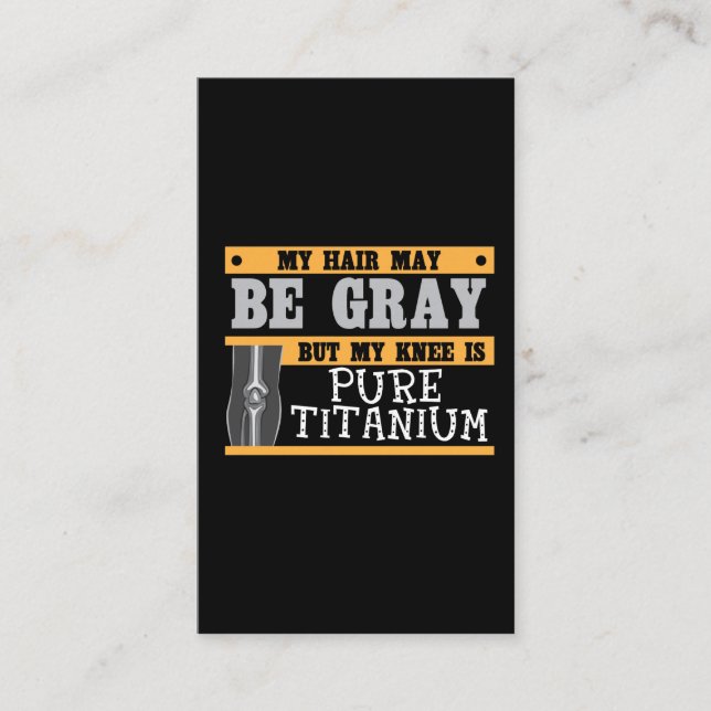 Carte De Visite Une chirurgie grise plus ancienne de cheveux de (Devant)