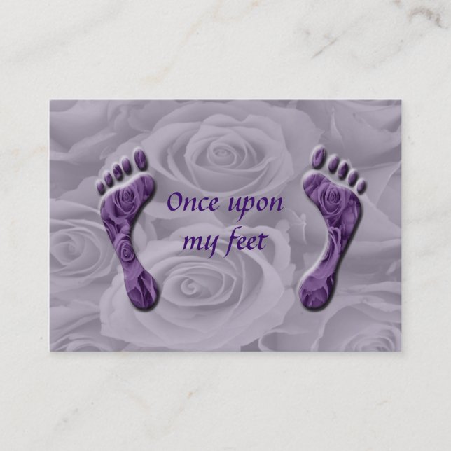 Carte De Visite une fois sur mes pieds (Devant)