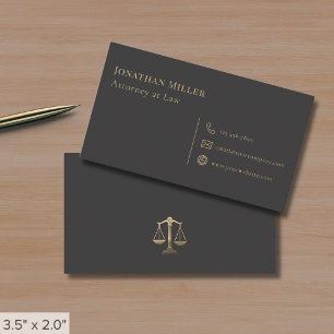 Carte De Visite Une simple échelle de justice pour les avocats