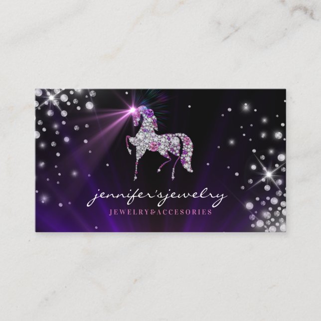 Carte De Visite Unicorn gems diamants bijoux Accessoires (Devant)