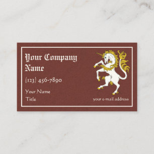 Carte De Visite Unicorn Rampant