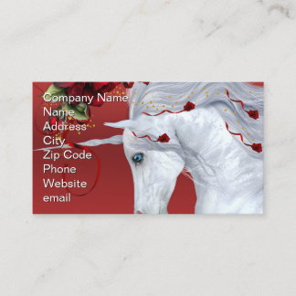 Carte De Visite Unicorn Rose