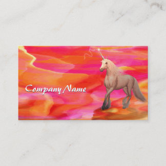 Carte De Visite Unicorne dans le désert peint