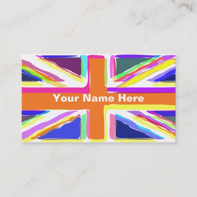 Carte De Visite Union Jack (Devant)