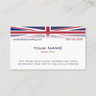 Carte De Visite Union Jack version 1