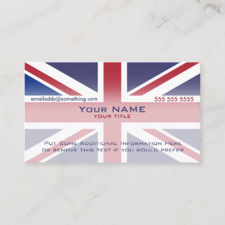 Carte De Visite Union Jack version 3