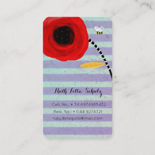 Carte de visite unique