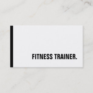 Carte De Visite Unique Black White Fitness Trainer Special Sole