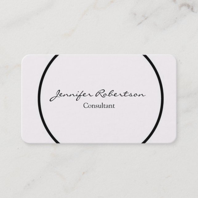Carte De Visite Unique Créatif Simple Clair Unique (Devant)