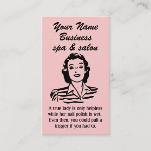 Carte de visite unique de beautician de salon de S