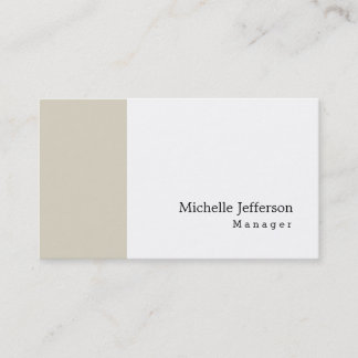 Carte De Visite Unique Design Moderne Plaine Simple Minimaliste