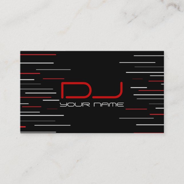 Carte de visite unique du DJ (Devant)
