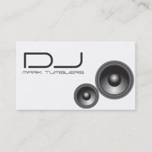 Carte de visite unique du DJ