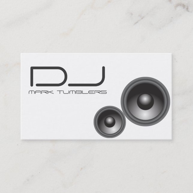 Carte de visite unique du DJ (Devant)