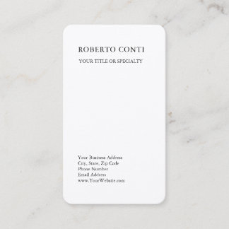 Carte De Visite Unique moderne minimaliste en soie Premium