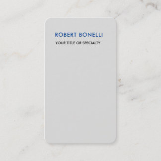 Carte De Visite Unique moderne Platine gris minimaliste