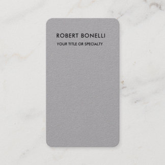 Carte De Visite Unique moderne Premium Gris minimaliste