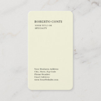 Carte De Visite Unique Moderne Simple Minimaliste Premium Soie Bei