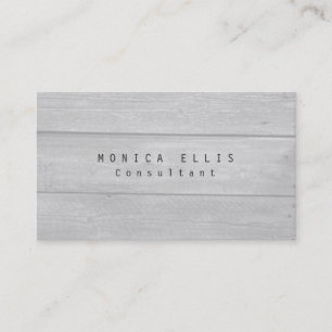 Carte De Visite Unique Original Gray Wood Professionnel